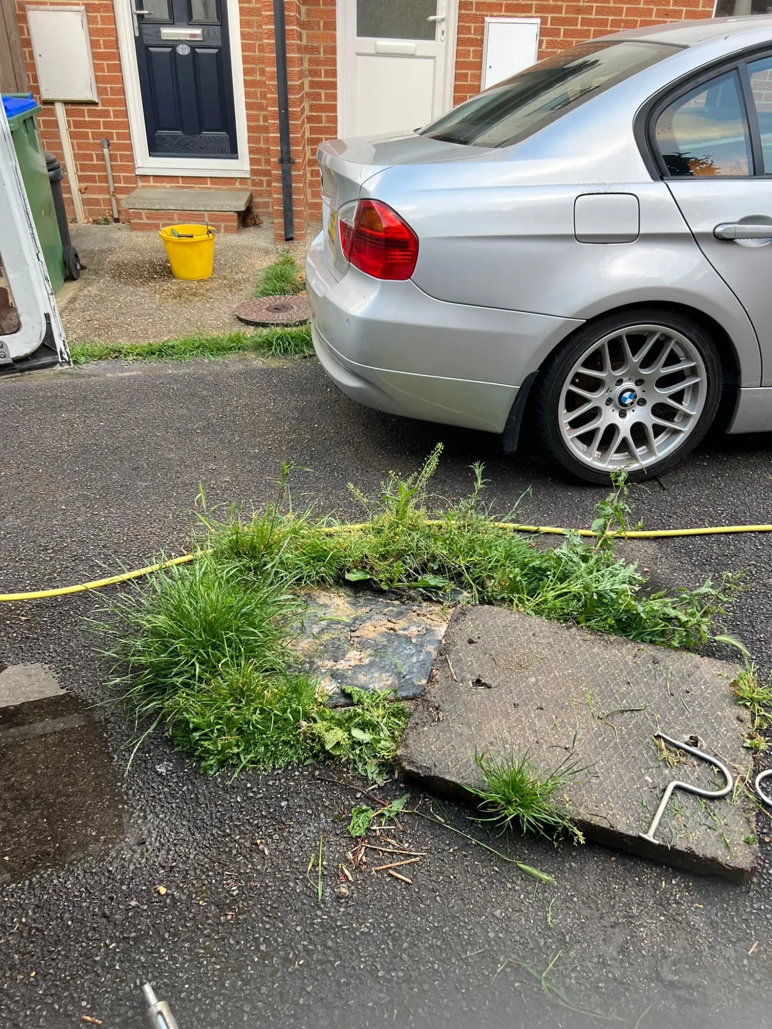 blocked drain manhole overflow drainage problem