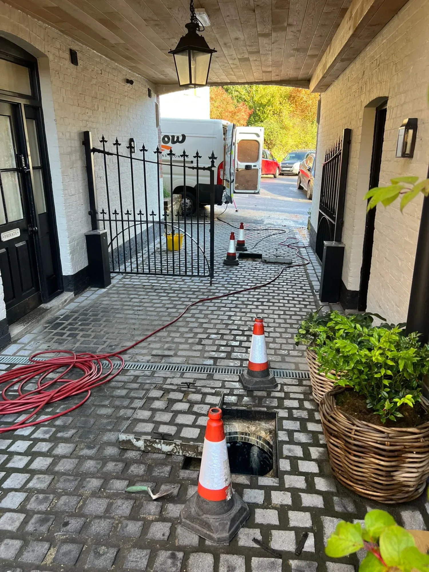 Routine Drain Cleaning and Maintenance 1 routine drain cleaning maintenance manhole open West Sussex